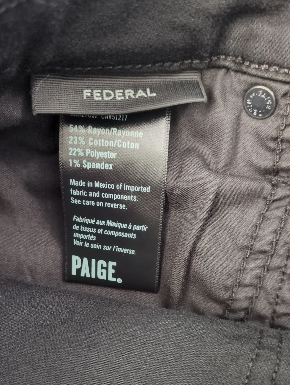 Paige Jeans 'Federal' Style Sz 31